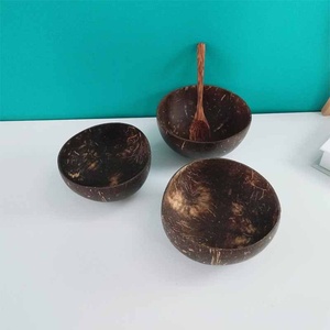 Tazón Artesanal Hecho a Mano con Cáscara de Coco Natural y Base Alta |   Tazón Biodegradable Premium para Yogur y Ensalada de Frutas - Product Image 3