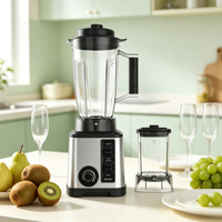Blender électrique multifonctionnel pour la cuisine avec gobelet à smoothie portable - Contrôle de la vitesse à 2 niveaux