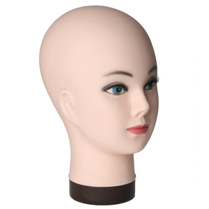 Tête de Mannequin de cosmétologie, femme chauve, entraînement pour la tête de <span class=keywords><strong>perruque</strong></span>, épingles t-pin, peau noire - Product Image 3