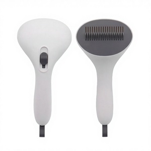 หวีแปรงขนสัตว์เลี้ยงแบบทำความสะอาดตัวเอง สำหรับแมวและสุนัข ผลิตโดยผู้ผลิต OEM ODM ทนทาน เป็นมิตรกับสิ่งแวดล้อม ทำจาก ABS และสแตนเลส - Product Image 1