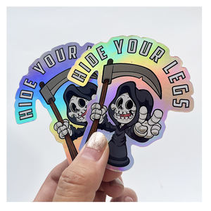 Custom Die Cut Promotional Waterproof <strong>Sticker</strong> Label Reflective <strong>Sticker</strong> Printing <strong>Logo</strong> Pvc Self-Adhesive Holographic <strong>Sticker</strong> - Product Image 6