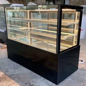 <span class=keywords><strong>Vitrina</strong></span> refrigerada con puerta de vidrio curvada <span class=keywords><strong>vertical</strong></span>, <span class=keywords><strong>vitrina</strong></span> enfriadora de pasteles y <span class=keywords><strong>postres</strong></span> sin escarcha refrigerada por aire - Product Image 4