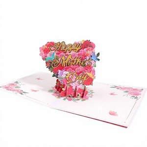 Tarjeta de Felicitación 3D para el Día de la Madre, Papel de Alta Calidad, Ecológica, de Lujo, Calidad B2B - Product Image 1