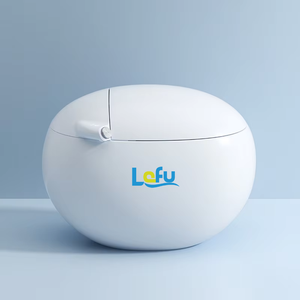 Mousse anti-éclaboussures luxe monté au sol en céramique salle de bain automatique placard à eau Wc forme d'oeuf <span class=keywords><strong>toilette</strong></span> intelligente intelligente - Product Image 4