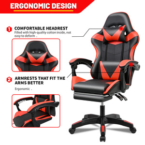 Wholesale High Ergonomic <strong>Custom</strong> Computer <strong>Gaming</strong> <strong>Chair</strong> With Footrest and Massage - Product Image 3