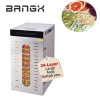 Commerciële droogmachine voor voedselverwerking, aardbeien, citroenen, sinaasappels en ander fruit.