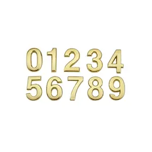 ABS Golden Color Letter 6 Number House Numbers