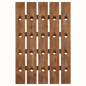 Soporte para botellas <span class=keywords><strong>de</strong></span> vino <span class=keywords><strong>de</strong></span> madera hecho en fábrica estante <span class=keywords><strong>de</strong></span> exhibición <span class=keywords><strong>de</strong></span> vino montado en la pared - Product Image 2