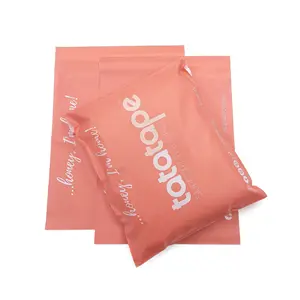 Pink degradable express bag Thickened waterproof logistics packaging bag eco-friendly compostable biodegradable mailing bag