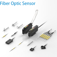 Capteur amplificateur à fibre optique FD NPN/PNP LED rouge à vente chaude de l'usine Sakady, CE 12-24V DC, temps de réponse de 24 ms, positionnement analogique