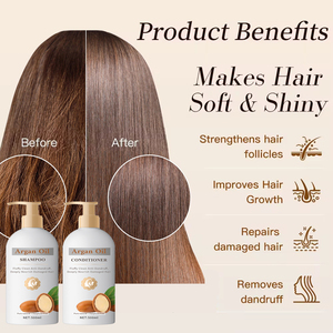 Champú CHAOBA para el Cuidado del Cabello, Hidratante, Sin Sulfatos, Orgánico, con Aceite de Argán Marroquí, para Mujeres de Cabello Negro - Product Image 2