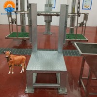 Mesin Pengupas Kulit Sapi Tugas Berat Industri, Penghilang Kulit Sapi untuk Rumah Pemotongan Hewan, Peralatan Pengupas Kulit Sapi