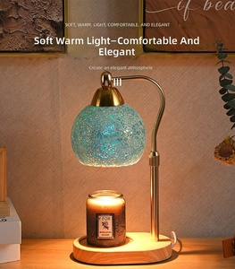 Lámpara de mosaico LANJO, calentador de velas eléctrico, brillo ajustable, lámpara de aromaterapia, para mesa, uso en interiores - Product Image 1