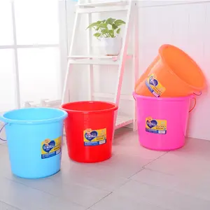 Factory directly supply durable plastic water bucket multiple colour water storage bucket