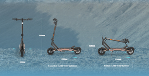 KuKirin T3 Electric Scooter with RGB Side <b>Lights</b>, Blue <b>Projection</b>, Foldable Compact, for Retail & Distributor - Product Image 6