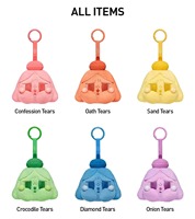 100% Original pour le projet Tears Launch et la série Crying Again, Boîte mystère de porte-clés pendentif en peluche PVC