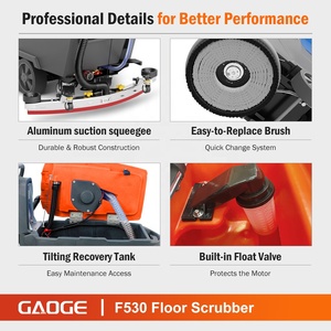 เครื่องขัดพื้นแบบเดินตาม GAOGE F530 สำหรับงานพาณิชย์ ใช้แบตเตอรี่ ขนาด 530 มม. เหมาะสำหรับห้างสรรพสินค้าและคลังสินค้า - Product Image 4