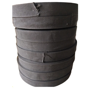 Black Twill <b>Webbing</b> 38Mm Polyester Nylon Durable Outdoor Use - Product Image 1
