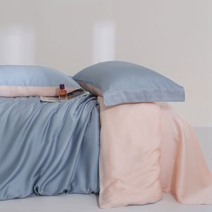 Ensemble de housse de <span class=keywords><strong>couette</strong></span> en coton 100% écologique, style moderne plié sur mesure, uni, teinture unie, 300 fils, respirant, durable, doux et confortable - Product Image 2