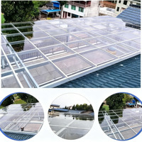 Plaques de Polycarbonate Pleines de Toit Claires et Transparentes sur Mesure de 0,8mm à 20mm d'Épaisseur, Longueur 60m