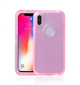 3 en 1 Heavy Clear Transparent Clip Defender Robot Armor Phone Case pour <span class=keywords><strong>iPhone</strong></span> 6 7 8 11 12 13 Plus <span class=keywords><strong>X</strong></span> XS Max - Product Image 3