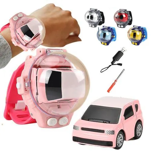 Infrared Mini Size Hand Band Watches Cheap Electronic Toys Radio Control Watch RC Car With Light