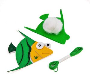 Kit de couture en feutre pour enfants de 5 ans et plus, pour créer des animaux marins sirène, bricolage, boîte de loisirs créatifs - Product Image 3