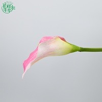 Fleurs artificielles de lys calla de haute qualité, aspect réaliste, 75 cm, pour bouquets de mariage et décoration intérieure, texture réaliste