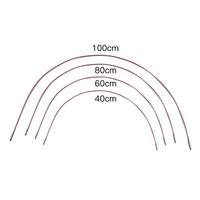 Aiguilles à tricoter transfrontalières colorées gravées au laser, ensemble d'aiguilles circulaires détachables, 13 paires, modèle A7-2, sac en PU