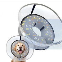 Collier de protection gonflable réglable et imperméable pour chien, motif dessin animé, pour la récupération post-chirurgicale, vente en gros, marque privée, personnalisé