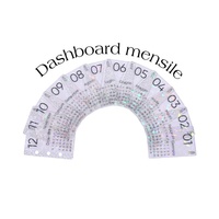 Hongbo Best Seller – Tableau de bord en plastique A6 pour classeurs à 3 anneaux, avec 12 mois, format insert pour feuilles mobiles, en italien (édition 2027)