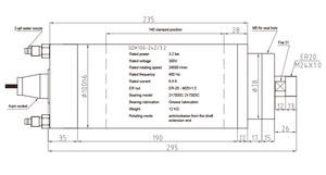 Hqd GDK100-24Z/<span class=keywords><strong>3.2</strong></span> 3.2KW Waterkoeling Hoge Snelheid Spindel Motoren Voor Cnc Router - Product Image 2