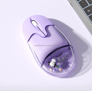 <span class=keywords><strong>2</strong></span>.4G isi ulang dan Bluetooth nirkabel Optica Mouse menawan ungu cair Panda mengambang cairan Mouse - Product Image 3