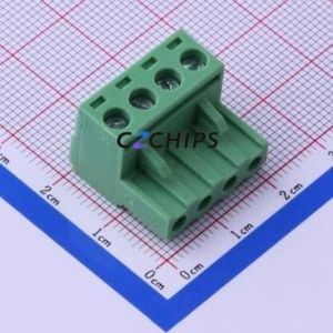 KF2EDGK-5.0-4P Plug-in Terminal Block P=5mm Connector ( Connector Type: Plug )( Construction: 1x4P )( Pitch: 5mm ) - Product Image 1