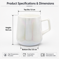 Prix compétitif 415ml Grande capacité Perle Glacée Laser pour Tasses Boisson Chaude Tasse à Café pour Fête