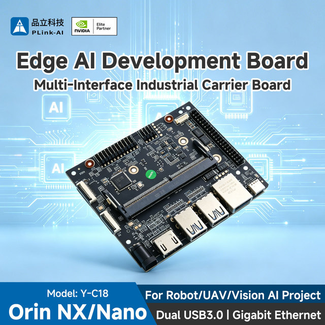Mini Size Y-C18 Jetson Orin Nano/NX Development Board Dual MIPI CSI Camera AI Development Board for Embodied AI