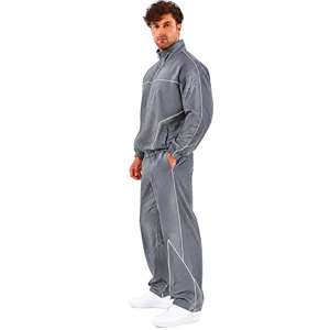 Conjunto de 2 Piezas Personalizado de Ropa Urbana Informal, Transpirable, de Talla Grande para Hombre, Chaqueta Cortavientos Ligera, Holgada y Extra Grande de Nailon - Product Image 5
