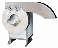 Aardappel- en groentesnijder, frietjes-snijder, gemotoriseerd, roestvrij staal, hoge efficiëntie machine