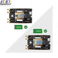 Módem 5G 4G LTE WWAN, Módulo con Conector USB 3.0 a NGFF M.2 Key B, Adaptador Inalámbrico con Ranura para Tarjeta SIM, 4 Antenas + Estuche Protector