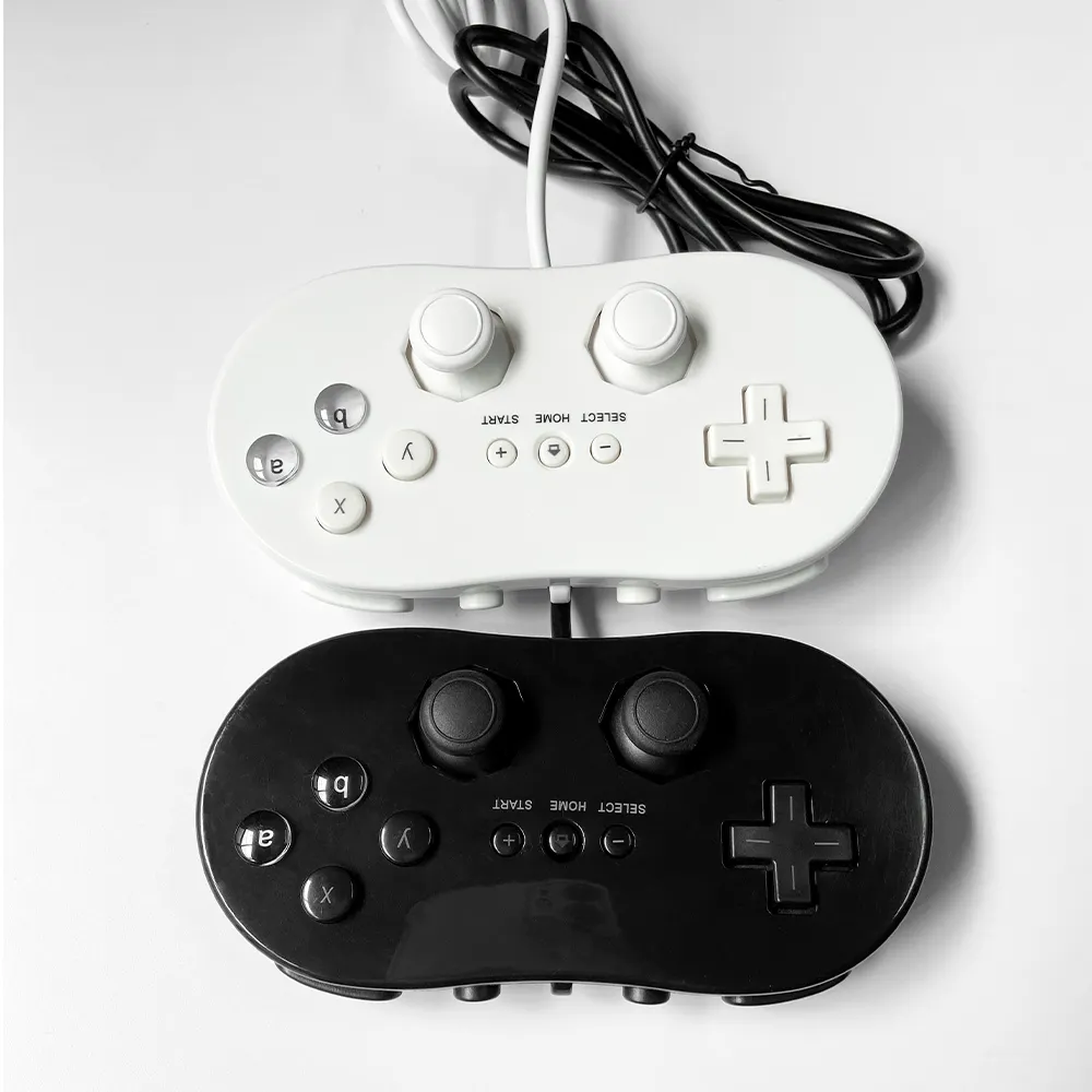 Retro kabel klasik Pro pengendali Gamepad Joypad untuk klasik Wii U/Wii Remote