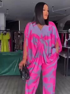 Ensemble 2 pièces dashiki <span class=keywords><strong>africain</strong></span> pour femmes vêtements <span class=keywords><strong>de</strong></span> grande taille vêtements <span class=keywords><strong>de</strong></span> dinde pour dames hauts pantalons costume <span class=keywords><strong>mariage</strong></span> fête hippie tenues - Product Image 3