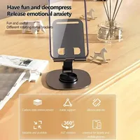Support de téléphone portable rotatif à 360 degrés, support de tablette, support de téléphone réglable en angle, support de téléphone portable pliable pour bureau