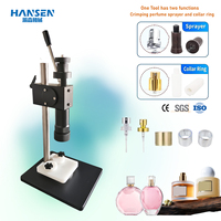 Machine à sertir manuelle pour flacons de parfum, outil de sertissage de bouchons de parfum en acier inoxydable, équipement de scellage pour flacons cosmétiques en verre