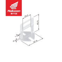 Maikasen – Lot de 100 clips/levelleurs/espaceurs en plastique blanc haute résistance pour carrelage mural et de sol, 1,5/2/2,5/3 mm