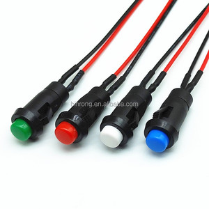 DS-211 <span class=keywords><strong>213</strong></span> 10 มม. ปุ่มกดล็อคแบบกลม/ปุ่มกดรีเซ็ตแบบชั่วขณะ SPST 2 ขา 1NO พร้อมสายเชื่อมต่อแบบมีตะกั่วบัดกรีไว้แล้ว - Product Image 3