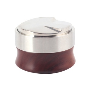 Mango de madera de nogal Profundidad ajustable Espresso Tamper Nivelador - Product Image 5
