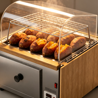 Machine Commerciale Intégrée KSJ-10Qty-1 pour la Cuisson et le Maintien au Chaud des Patates Douces, Cuiseur à Patates avec Fonction de Maintien au Chaud pour Magasins de Proximité