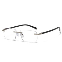 Lunettes de lecture progressives sans monture de qualité supérieure, multi-focales, photochromiques, pour hommes