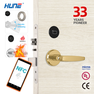 ระบบล็อคประตูห้องพักโรงแรมแบบอิเล็กทรอนิกส์ RFID  วัสดุสแตนเลส 304  พร้อมระบบความปลอดภัย  รุ่น Cloudbeds 6100-3-D สำหรับโรงแรม - Product Image 1