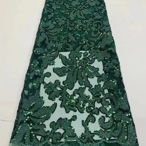 Nhà máy trong kho lưới thêu + Sequins Váy trẻ em vải ren - Product Image 1